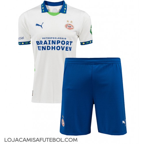 Camisa de Futebol PSV Eindhoven Equipamento Alternativo Infantil 2024-25 Manga Curta (+ Calças curtas)